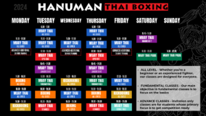 Timetable showing all the classes for our new gym with a description for more information